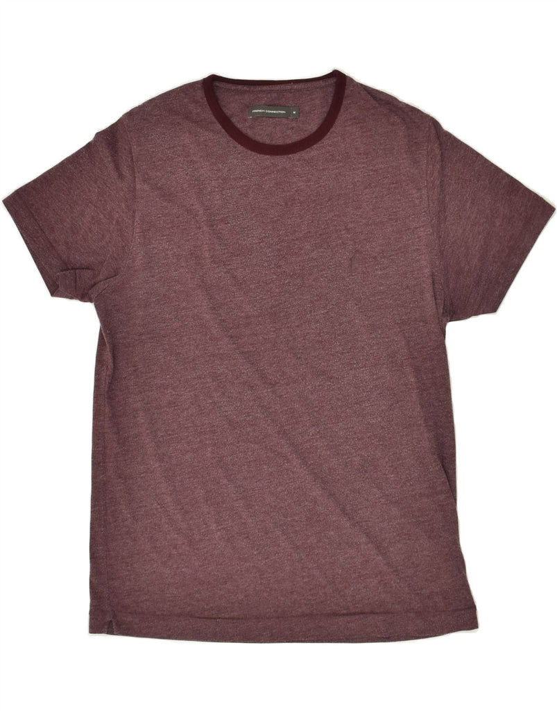 FRENCH CONNECTION Mens T-Shirt Top Medium Burgundy Cotton | Vintage French Connection | Thrift | Second-Hand French Connection | Used Clothing | Messina Hembry 