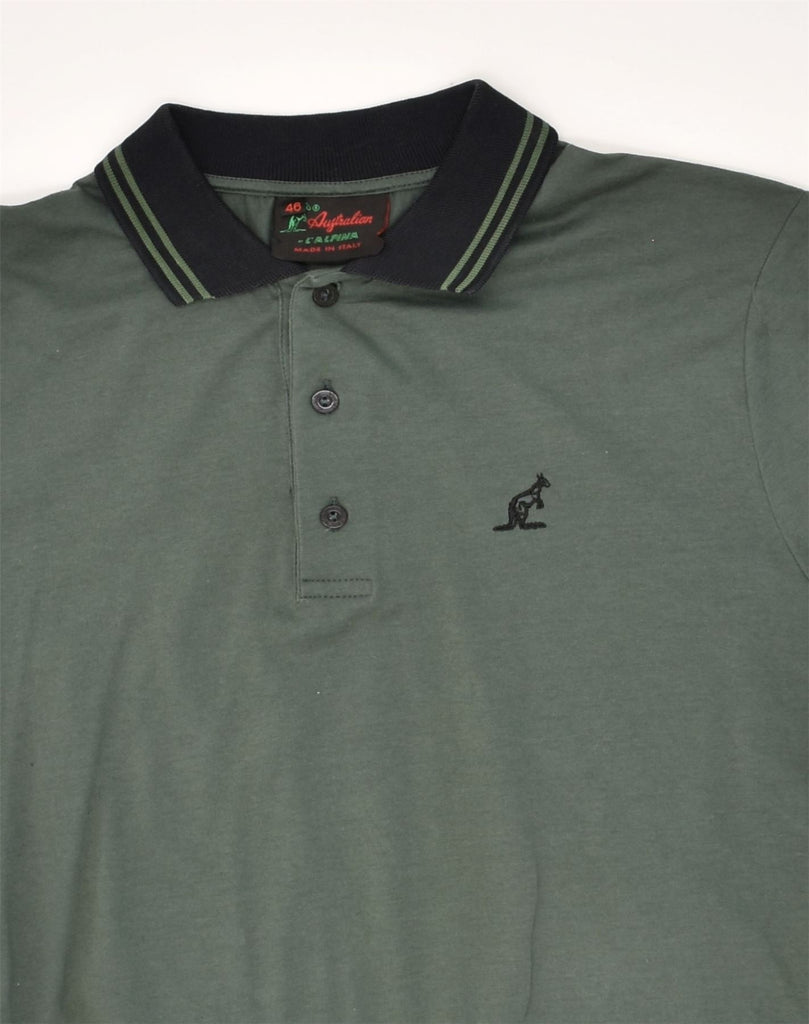 AUSTRALIAN L'ALPINA Mens Polo Shirt IT 46 Small Grey Cotton | Vintage AUSTRALIAN L'ALPINA | Thrift | Second-Hand AUSTRALIAN L'ALPINA | Used Clothing | Messina Hembry 