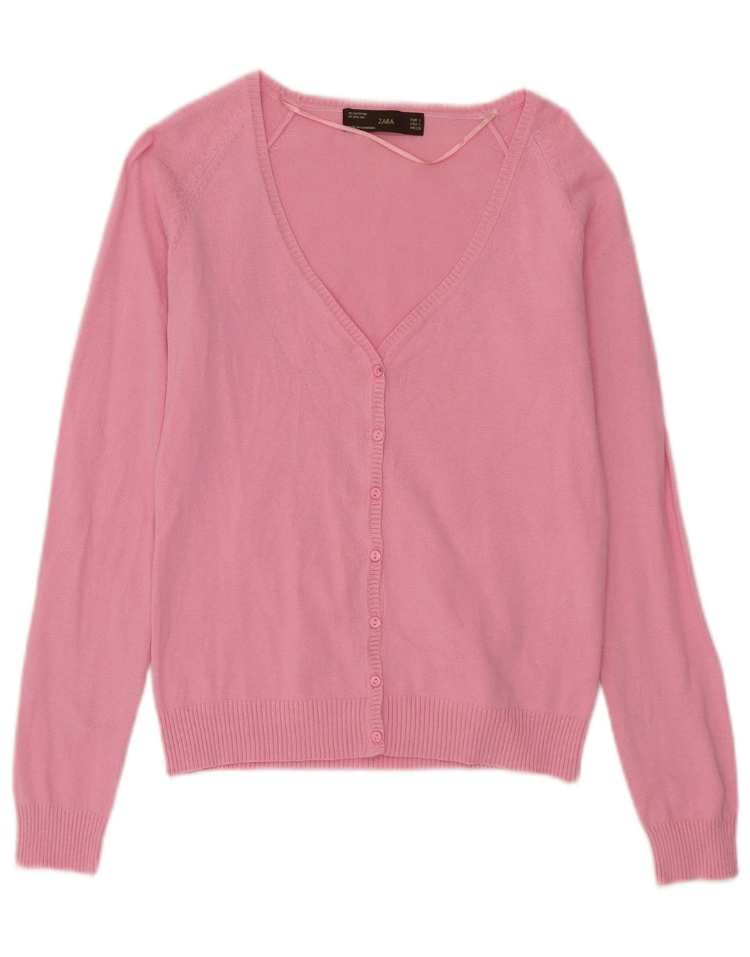 Zara Womens Cardigan Sweater UK 10 Small Pink
