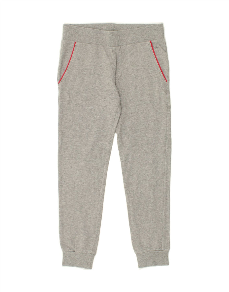 EMPORIO ARMANI Girls Tracksuit Trousers Joggers 7-8 Years Grey Cotton | Vintage Emporio Armani | Thrift | Second-Hand Emporio Armani | Used Clothing | Messina Hembry 