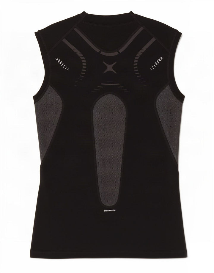 Adidas Mens Climacool Vest Top Large Black Colourblock Polyester