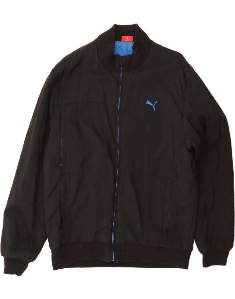 PUMA Mens Bomber Jacket UK 42 XL Black Nylon Vintage Puma and Second-Hand Puma from Messina Hembry 