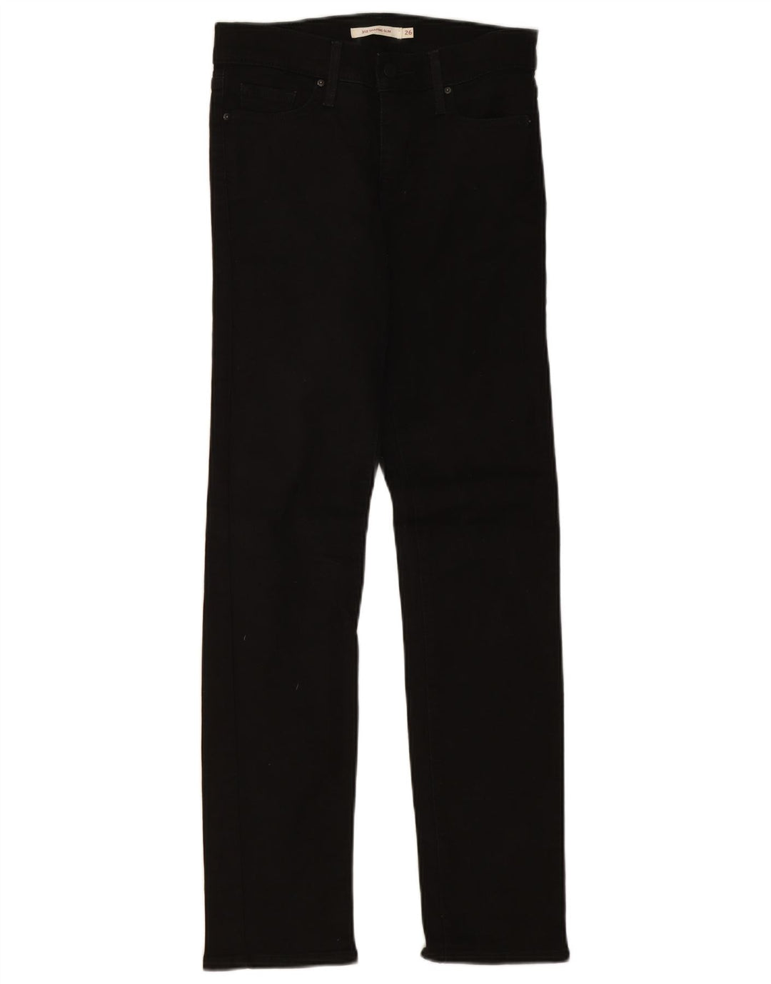 Levi's Womens 312 Shaping Slim Jeans W26 L30 Black Cotton