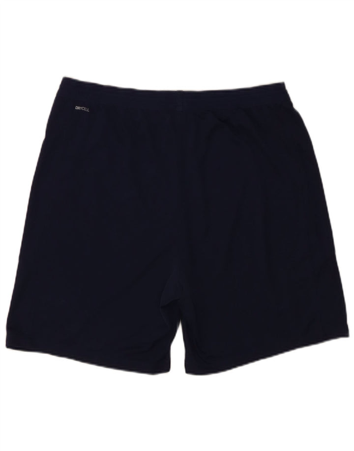 Puma Mens Italia Graphic Sport Shorts Large  Navy Blue Polyester