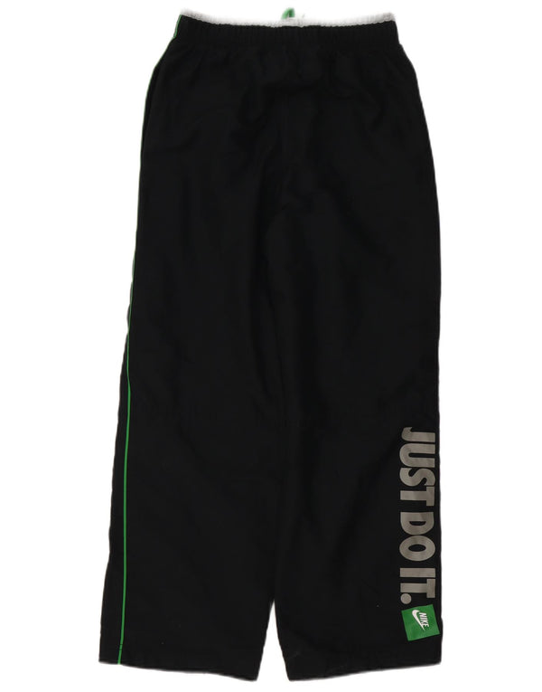Nike Boys Graphic Tracksuit Trousers 10-11 Years Medium Black Polyester