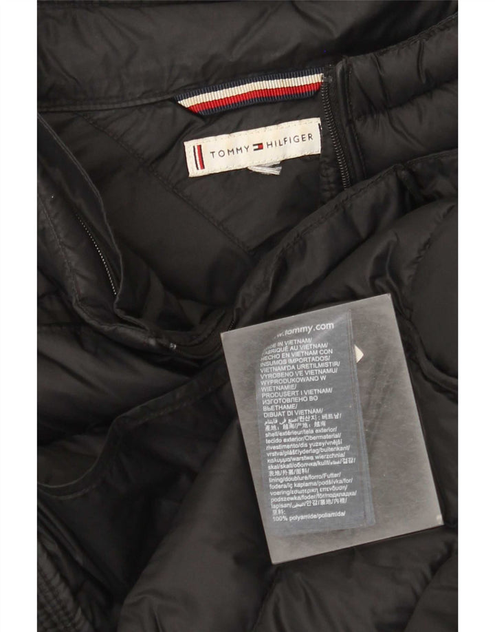 Tommy Hilfiger Womens Padded Jacket UK 20 2XL Black Polyamide