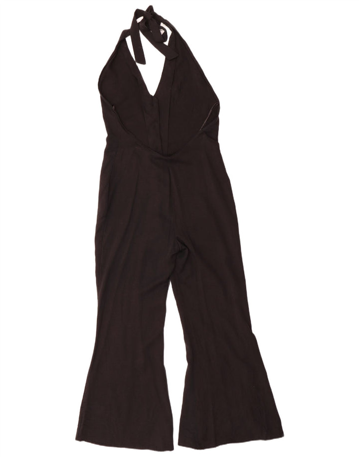 Zara Womens Jumpsuit UK 6 XS Black Lyocell