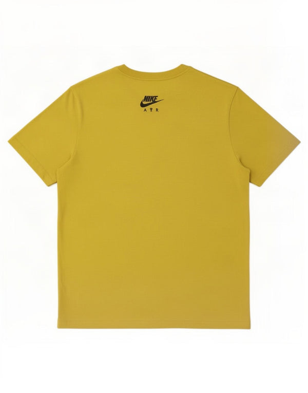 Nike Mens Graphic T-Shirt Top Large Yellow Cotton