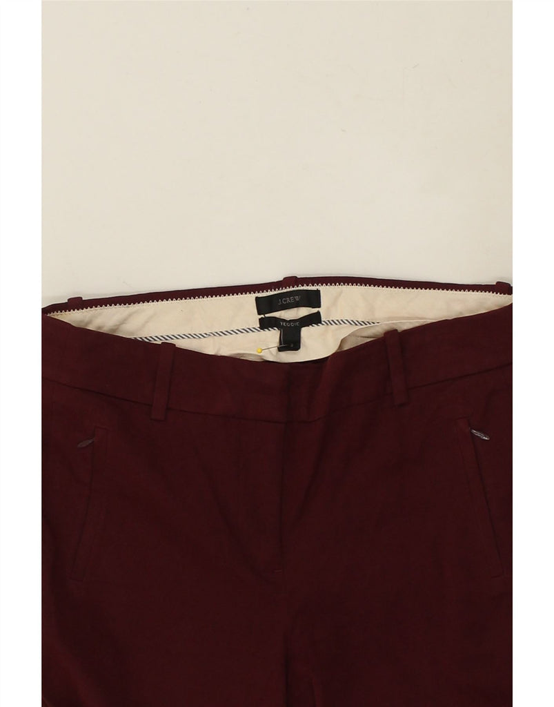 J. CREW Womens Teddie Bootcut Casual Trousers US 2 XS W29 L34  Burgundy | Vintage J. Crew | Thrift | Second-Hand J. Crew | Used Clothing | Messina Hembry 