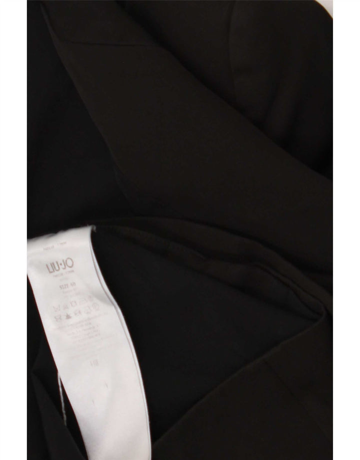 Liu Jo Womens 1 Button Blazer Jacket IT 40 Small Black Polyester
