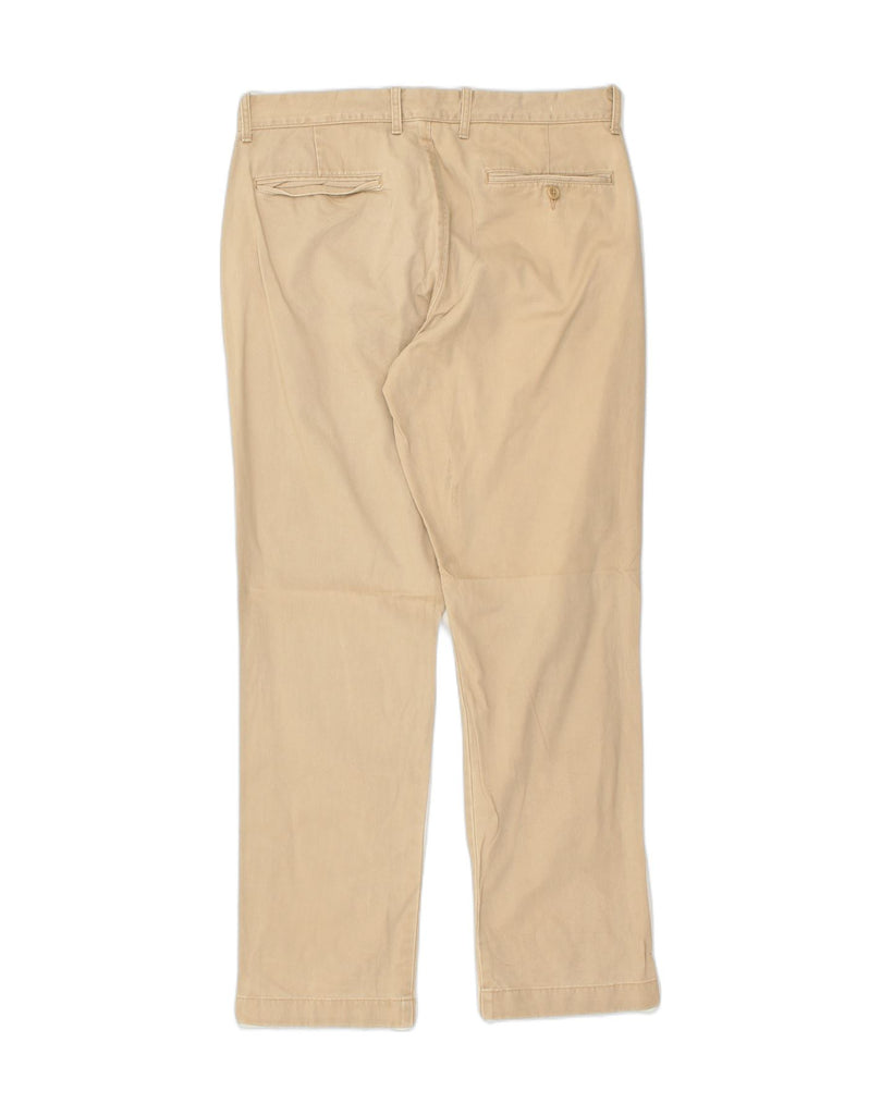 J. CREW Mens Straight Chino Trousers W32 L30  Beige Cotton | Vintage J. Crew | Thrift | Second-Hand J. Crew | Used Clothing | Messina Hembry 