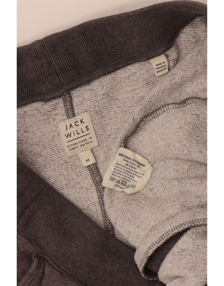 Jack Wills Mens Graphic Sport Shorts Medium  Grey Cotton