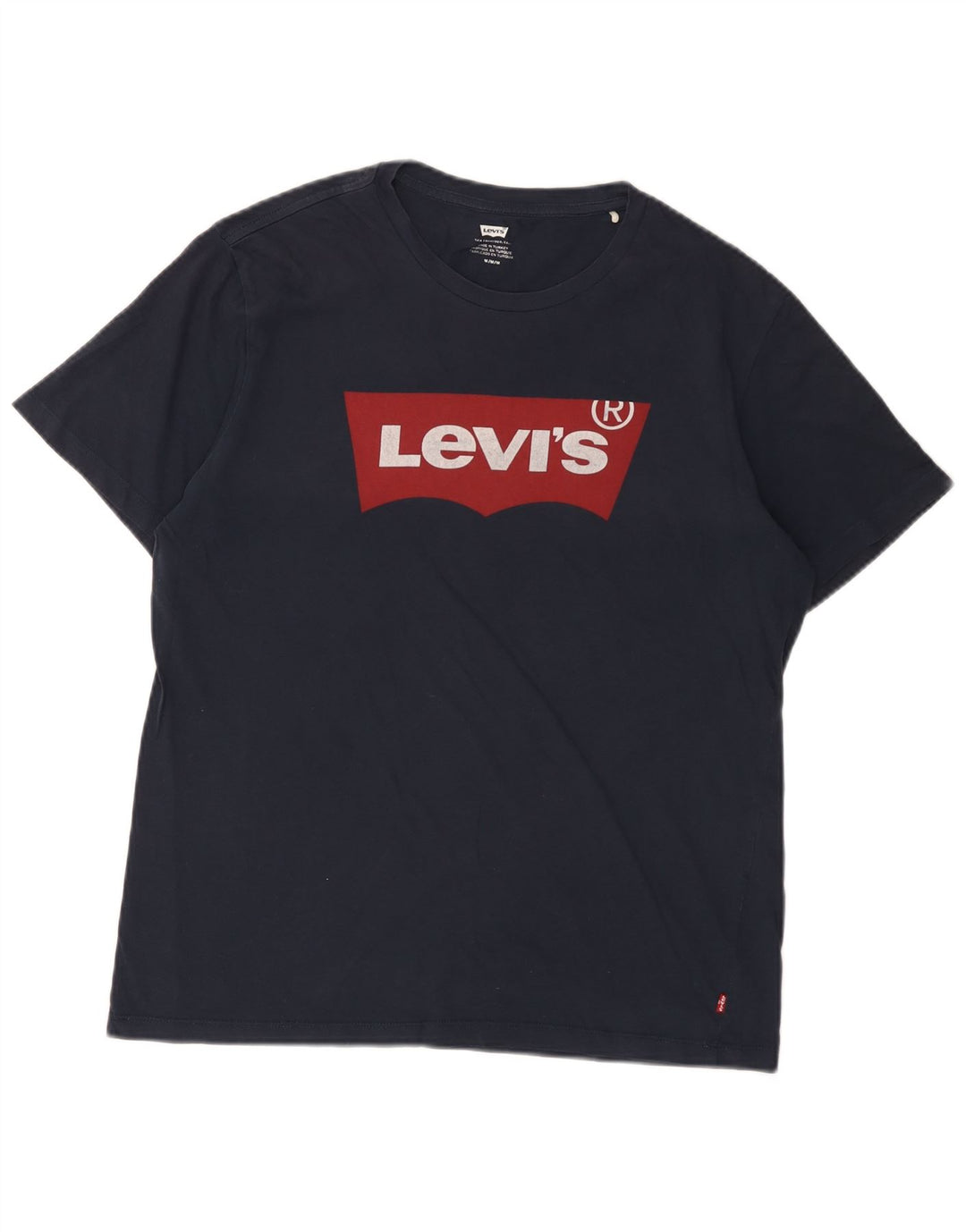 Levi's Mens Graphic T-Shirt Top Medium Navy Blue Cotton