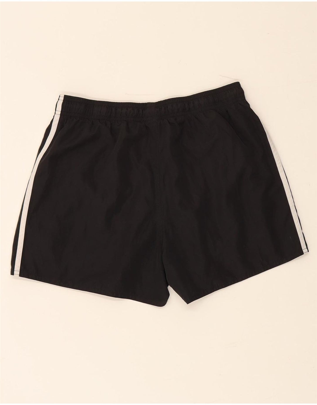 Adidas Womens Sport Shorts UK 12 Medium  Black Polyester