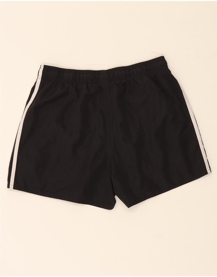 Adidas Womens Sport Shorts UK 12 Medium  Black Polyester