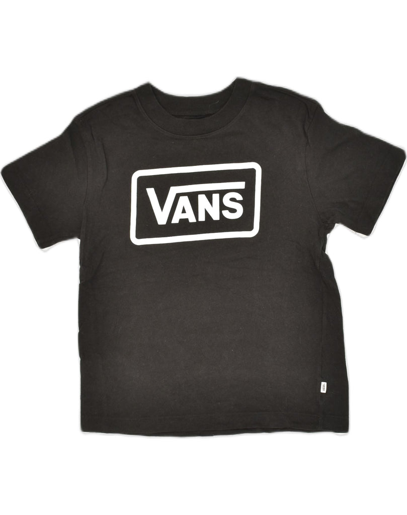 VANS Womens Graphic T-Shirt Top Small Black Cotton | Vintage Vans | Thrift | Second-Hand Vans | Used Clothing | Messina Hembry 