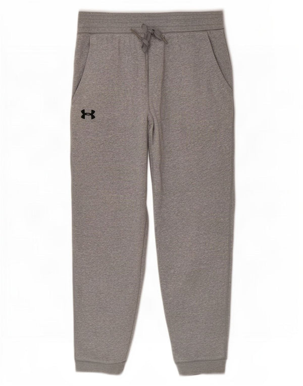 Under Armour Mens Tracksuit Trousers Joggers Large Grey Flecked Cotton