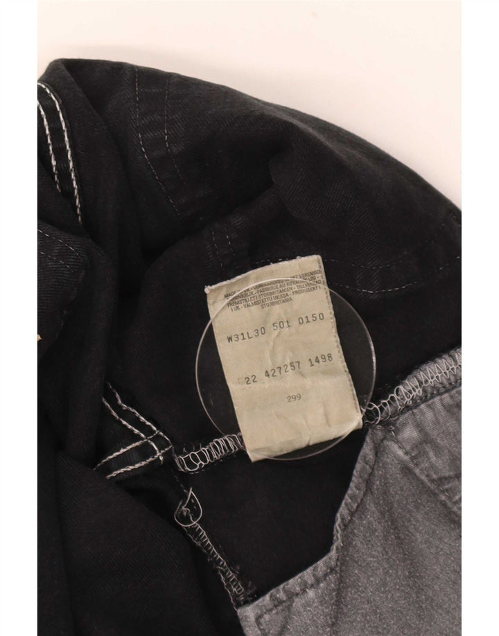 Levi's Mens Straight Jeans W31 L30 Black Cotton