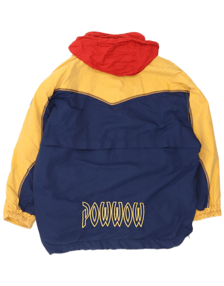 Think Pink Mens Loose Fit Graphic Anorak Jacket UK 40 Large Navy Blue