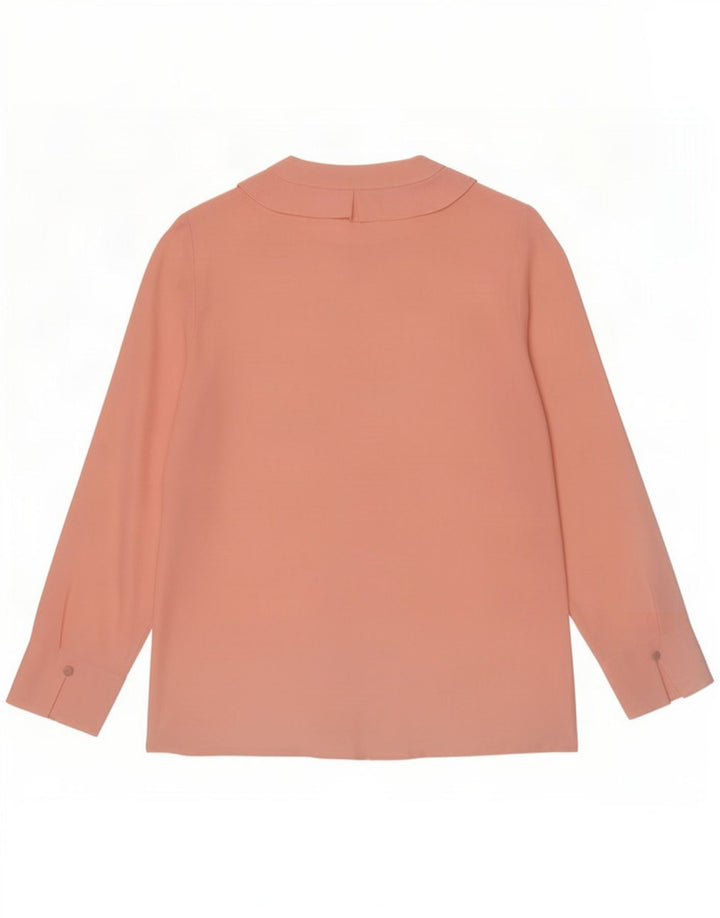 Luisa Spagnoli Womens Ruffle Front Shirt Blouse IT 42 Medium Pink