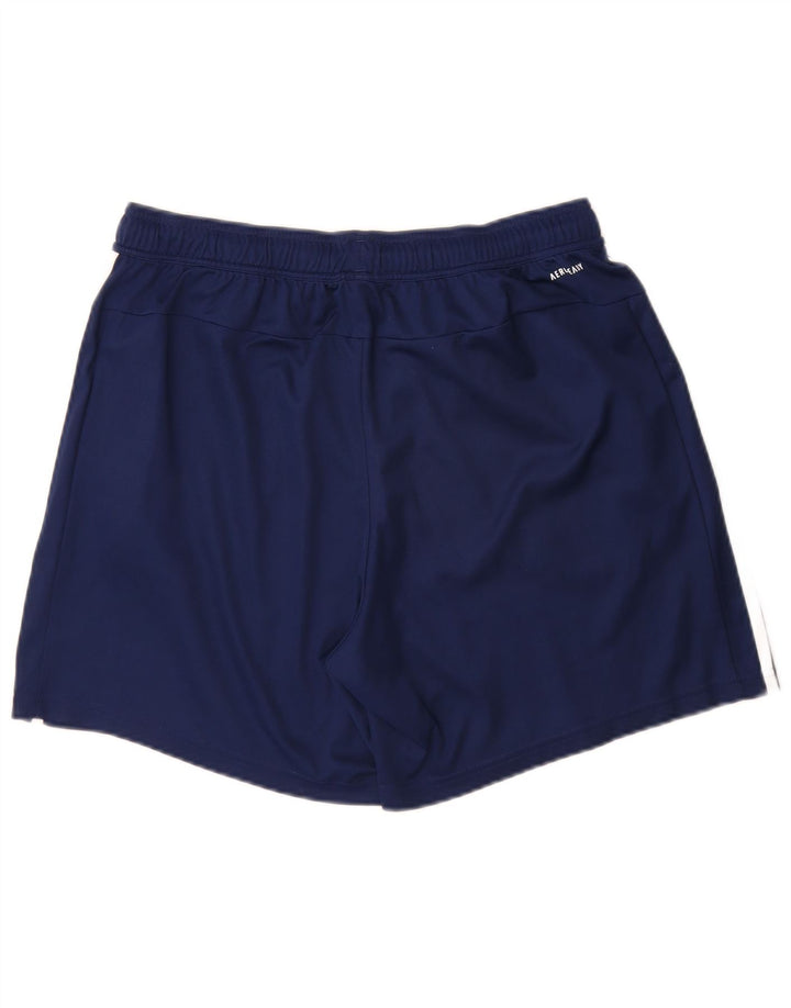 Adidas Mens Aeroready Regular Fit Sport Shorts Large Navy Blue Polyester