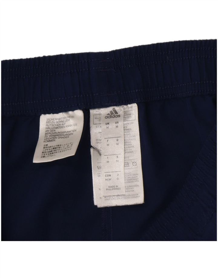 Adidas Mens Tracksuit Trousers Medium  Navy Blue Polyester