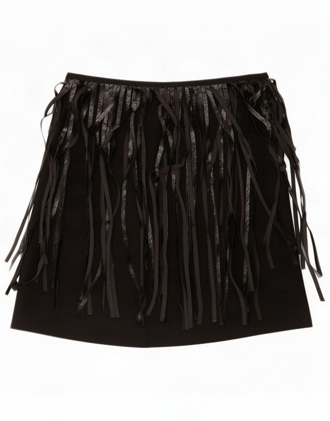 Vintage Womens Mini Skirt Small W26 Black Viscose