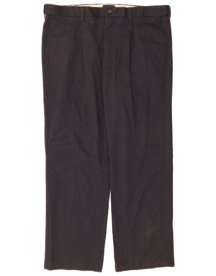 Marks & Spencer Mens Pegged Chino Trousers W38 L29 Navy Blue Cotton