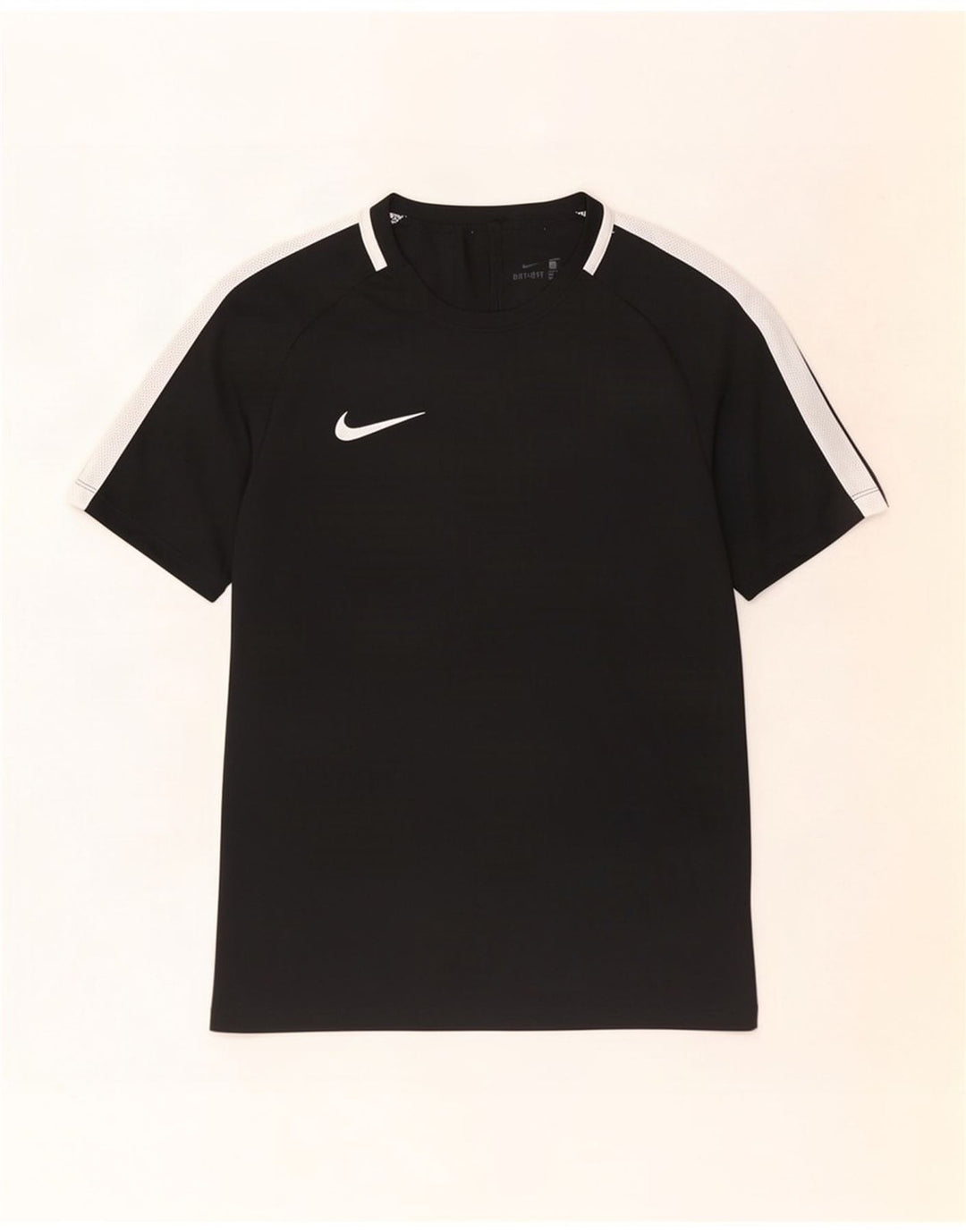 Nike Mens Dri Fit T-Shirt Top Small Black Colourblock