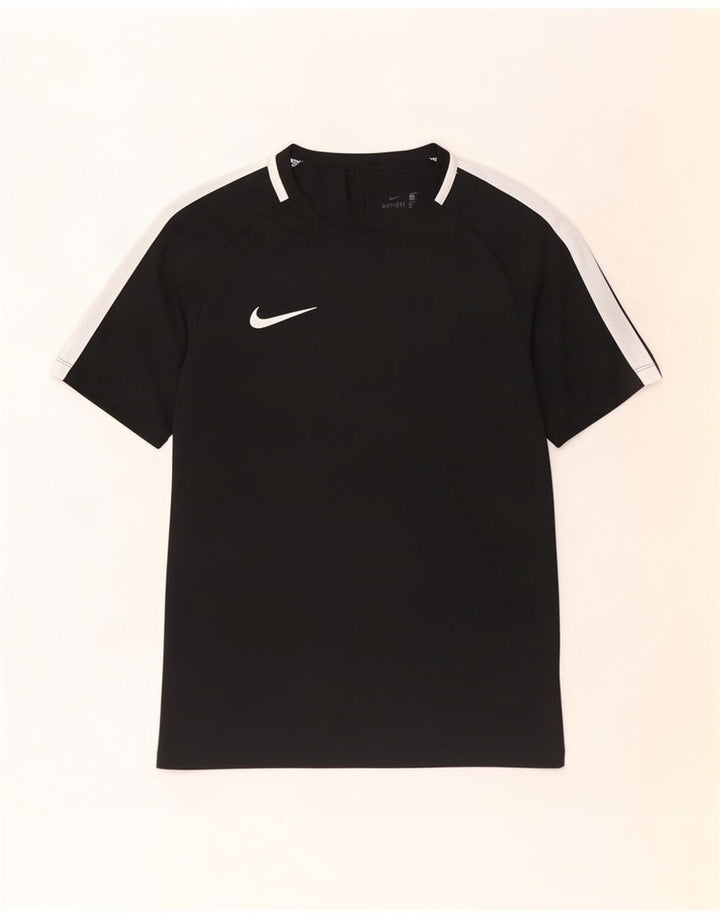 Nike Mens Dri Fit T-Shirt Top Small Black Colourblock