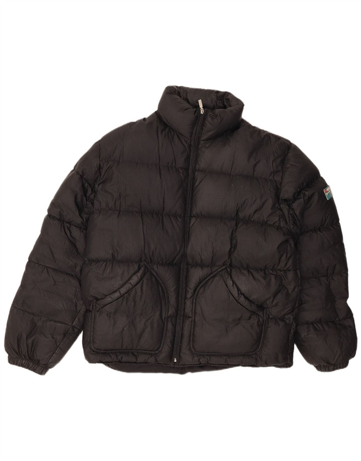 Diesel Mens Hooded Padded Jacket UK 42 XL Black