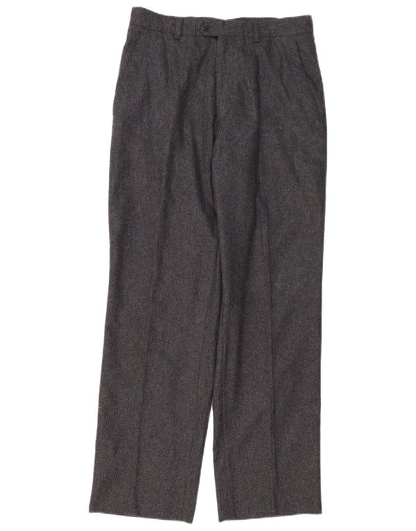 Vintage Mens Straight Chino Trousers IT 46 Small W30 L30 Grey Wool