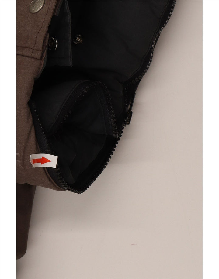 DOLOMITE Mens Hooded Padded Gilet UK 44 2XL Brown