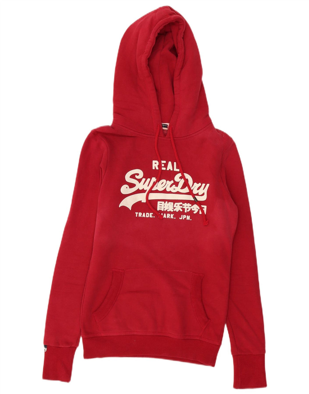 Superdry Mens Graphic Hoodie Jumper Small Red Cotton