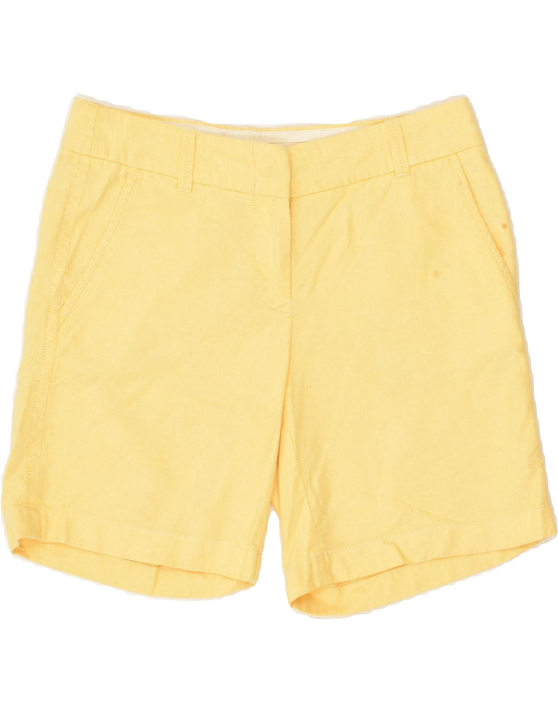 J. CREW Womens City Fit Chino Shorts US 0 XS W28  Yellow Cotton | Vintage J. Crew | Thrift | Second-Hand J. Crew | Used Clothing | Messina Hembry 