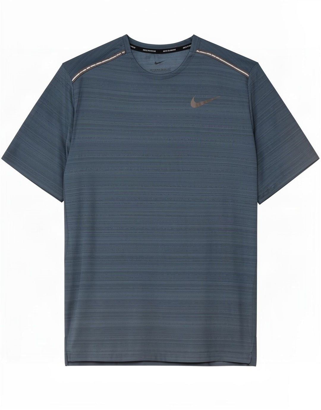 Nike Mens Dri Fit T-Shirt Top Large Blue Flecked Polyester