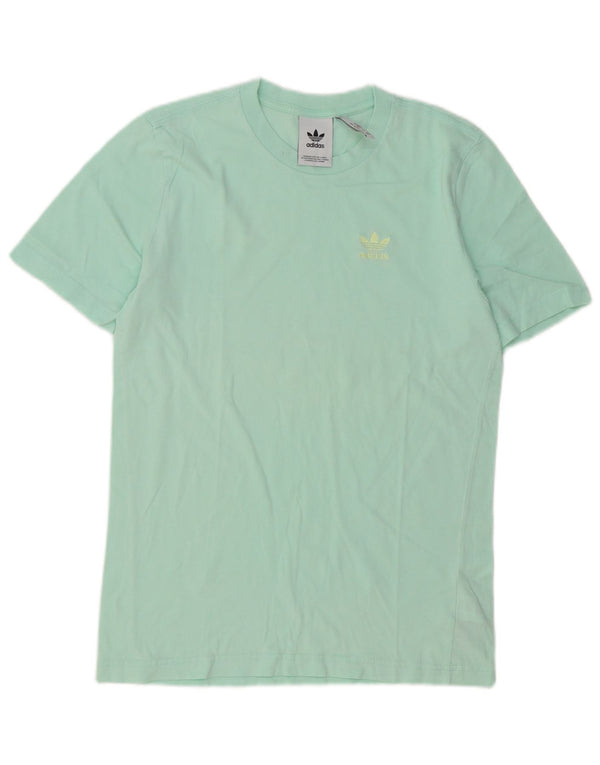 Adidas Mens T-Shirt Top XS Green Cotton