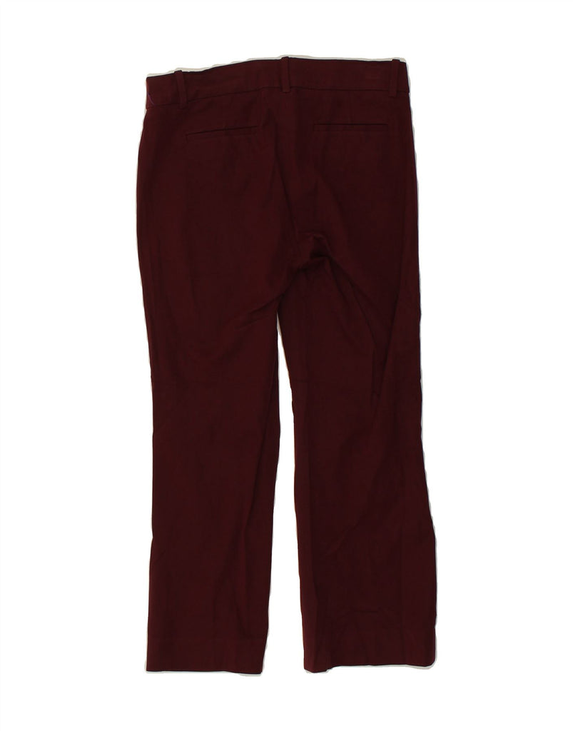 J. CREW Womens Teddie Bootcut Casual Trousers US 2 XS W29 L34  Burgundy | Vintage J. Crew | Thrift | Second-Hand J. Crew | Used Clothing | Messina Hembry 