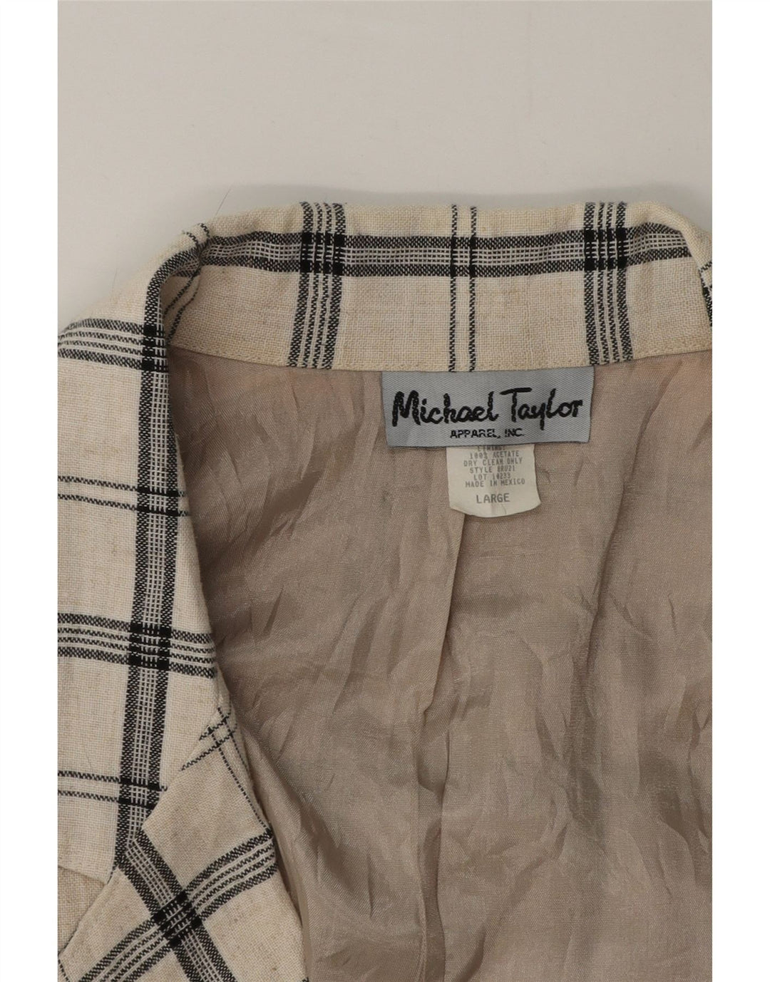Michael Taylor Womens Oversized Longline Blazer Jacket UK 16 Large Beige