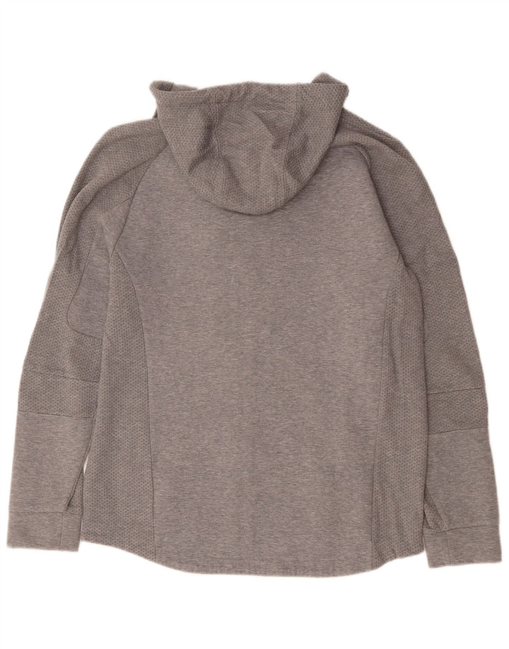 Puma Mens Zip Hoodie Sweater Large Grey Flecked Viscose