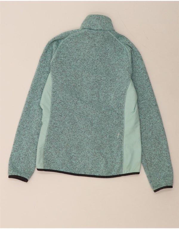 HELLY HANSEN Womens Tracksuit Top Jacket UK 14 Large Green Colourblock