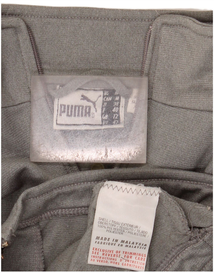 Puma Womens Tracksuit Top Jacket UK 12 Medium Grey Colourblock Polyester