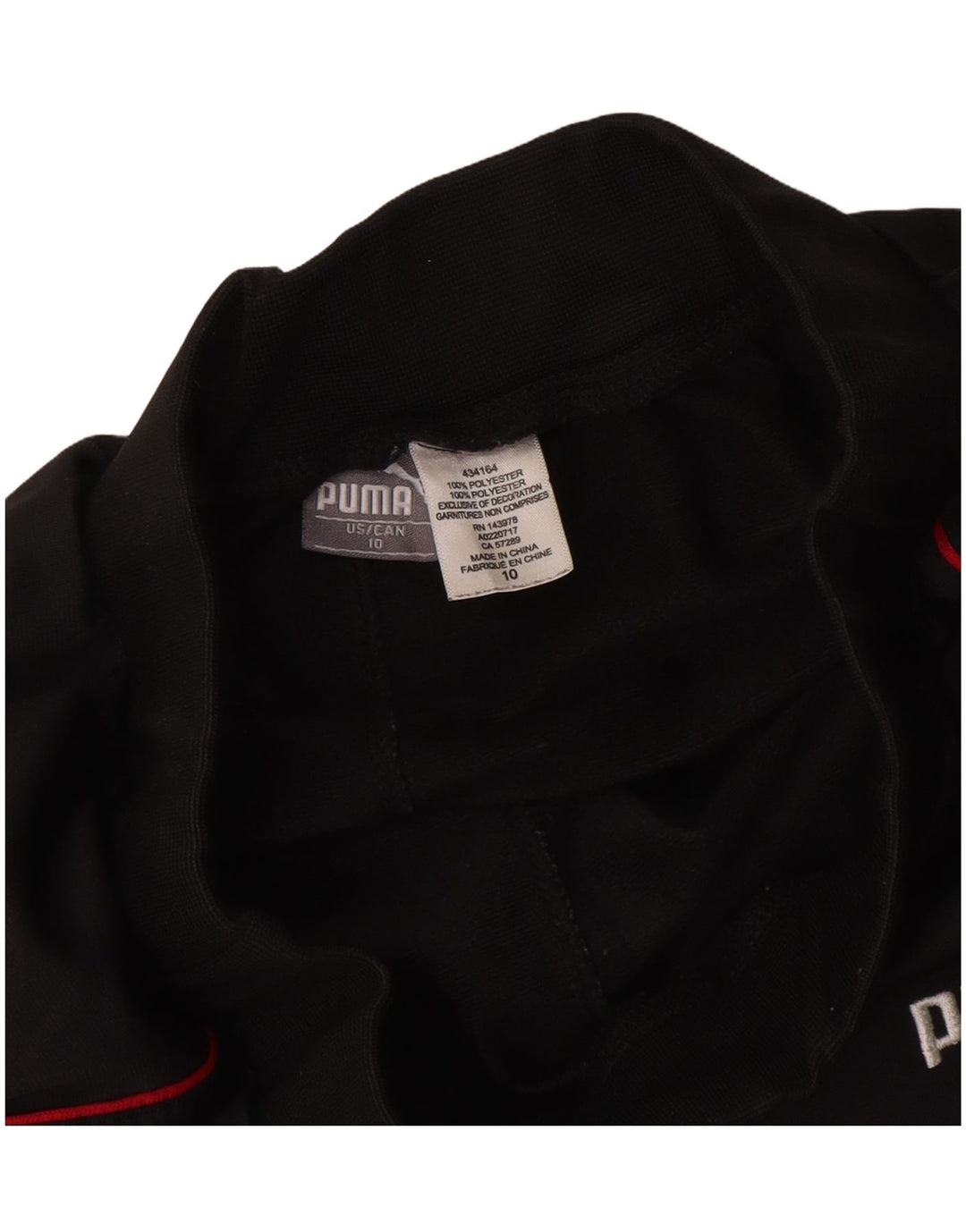 PUMA Boys Tracksuit Trousers Joggers 9-10 Years Black Polyester