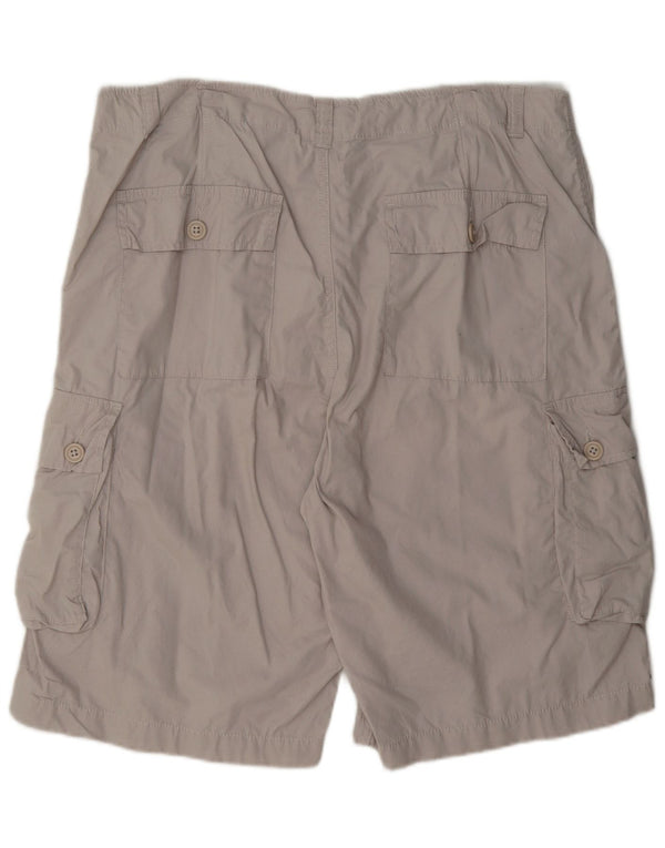 Marks & Spencer Mens Blue Harbour Cargo Shorts W38 XL Grey Cotton
