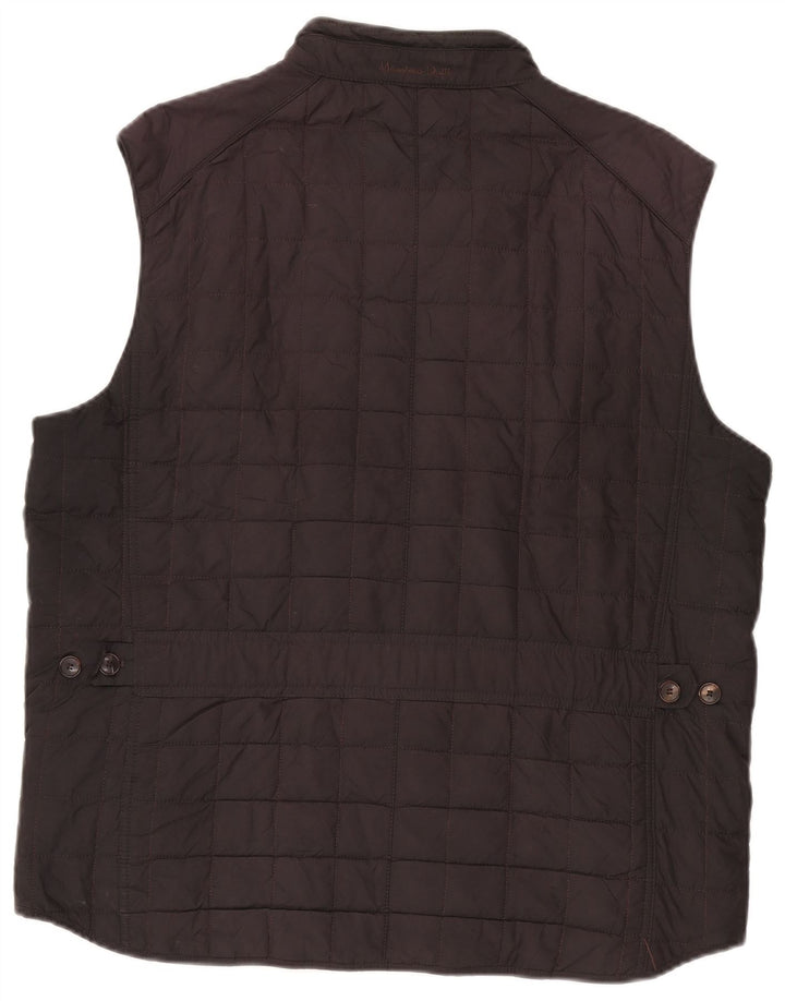 Massimo Dutti Mens Padded Gilet UK 44 2XL Black