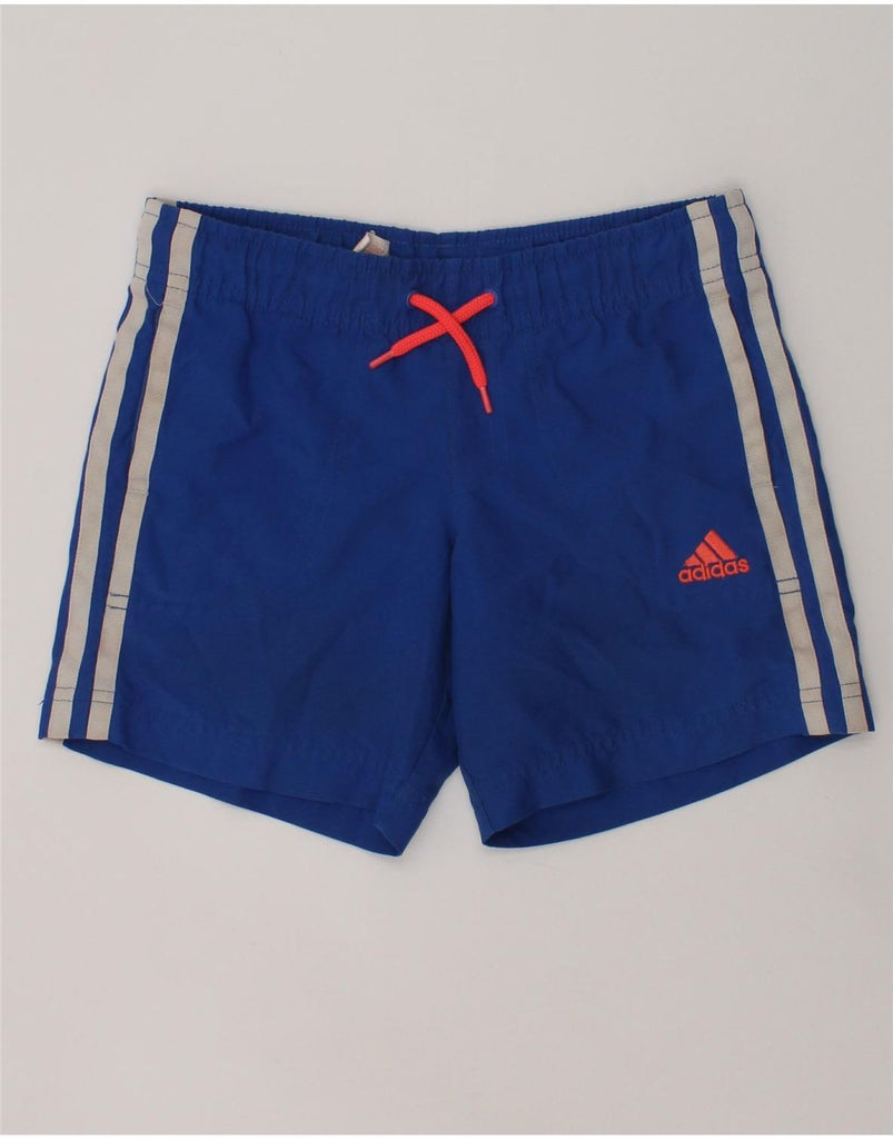 ADIDAS Boys Sport Shorts 3-4 Years Blue Polyester | Vintage Adidas | Thrift | Second-Hand Adidas | Used Clothing | Messina Hembry 