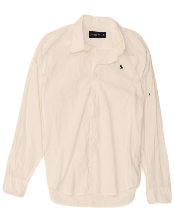 Abercrombie & Fitch Mens Shirt XL White Cotton