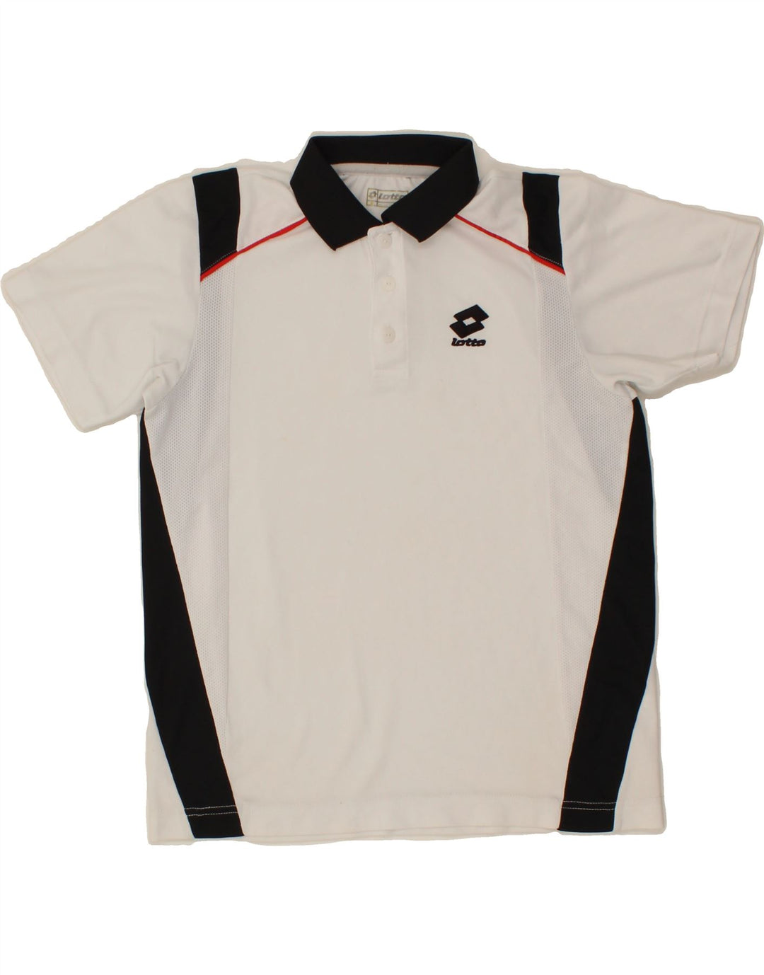 LOTTO Boys Polo Shirt 12-13 Years White Colourblock Polyester Vintage Lotto and Second-Hand Lotto from Messina Hembry 
