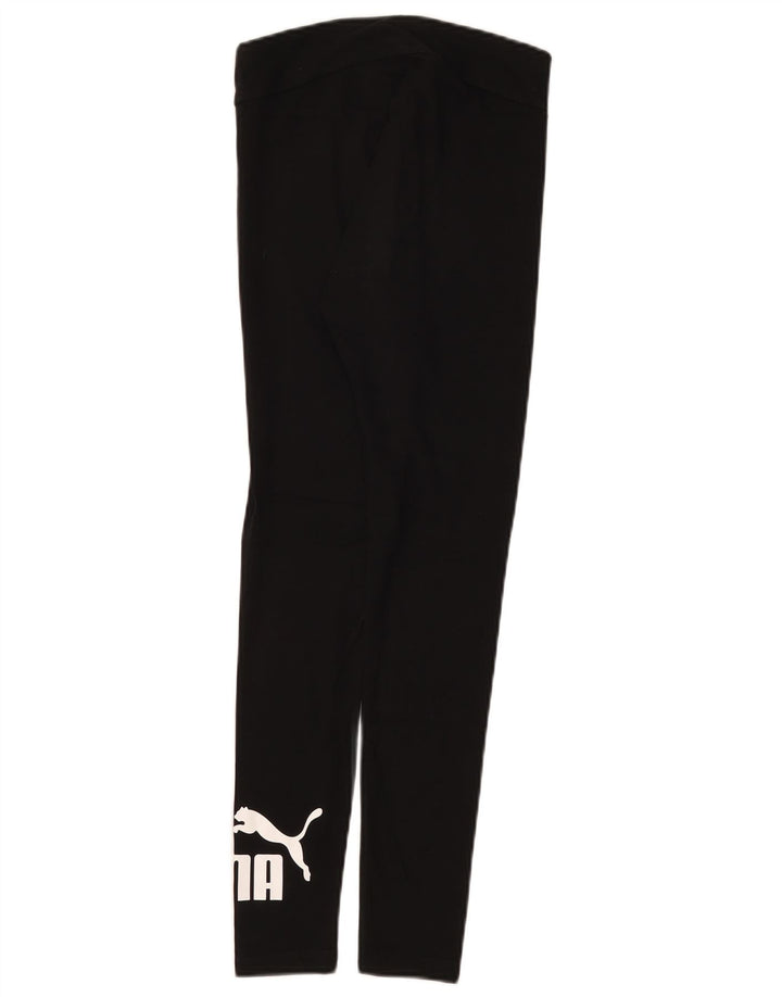 Puma Womens Graphic Leggings UK 8 Small Black