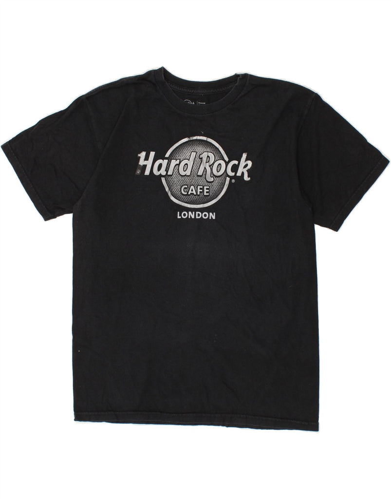 HARD ROCK CAFE Mens London Graphic T-Shirt Top Medium Black Cotton | Vintage Hard Rock Cafe | Thrift | Second-Hand Hard Rock Cafe | Used Clothing | Messina Hembry 